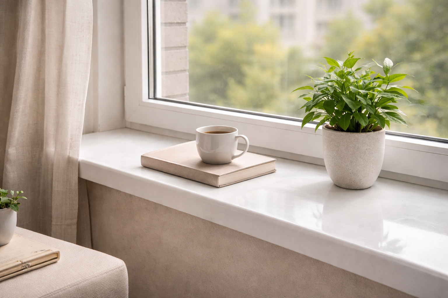 Подоконник в интерьере: 7 идей дизайна