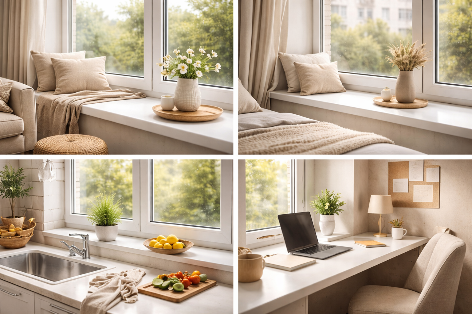 Идеи использования подоконника Moeller в интерьере