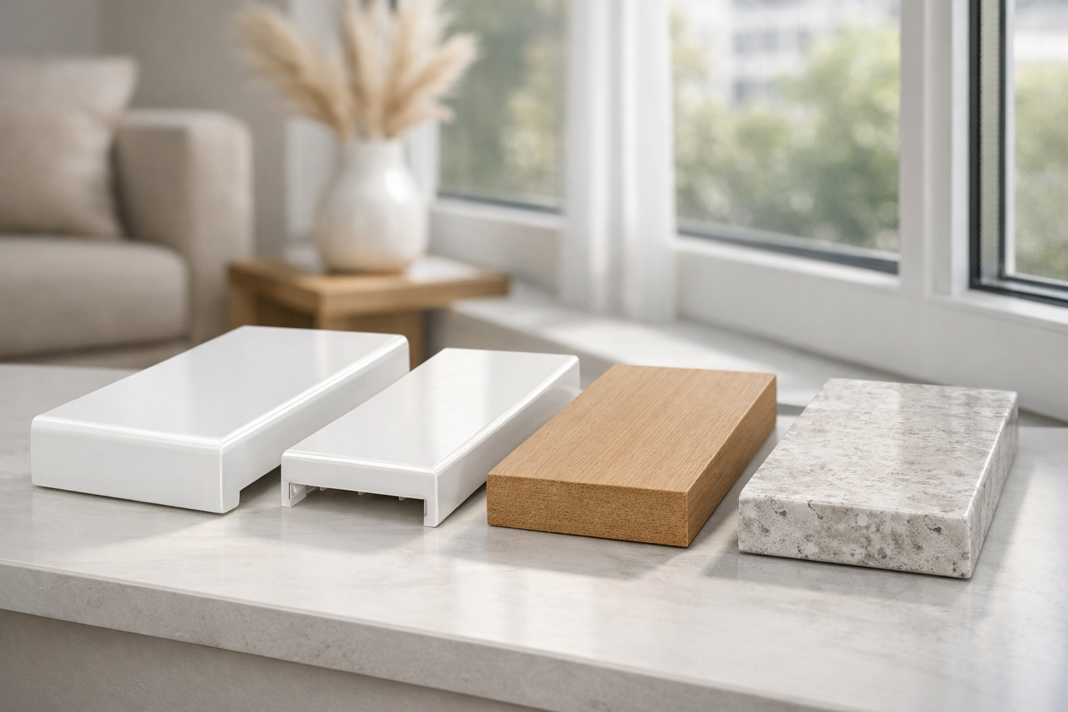 Сравнение подоконников Moeller с другими материалами