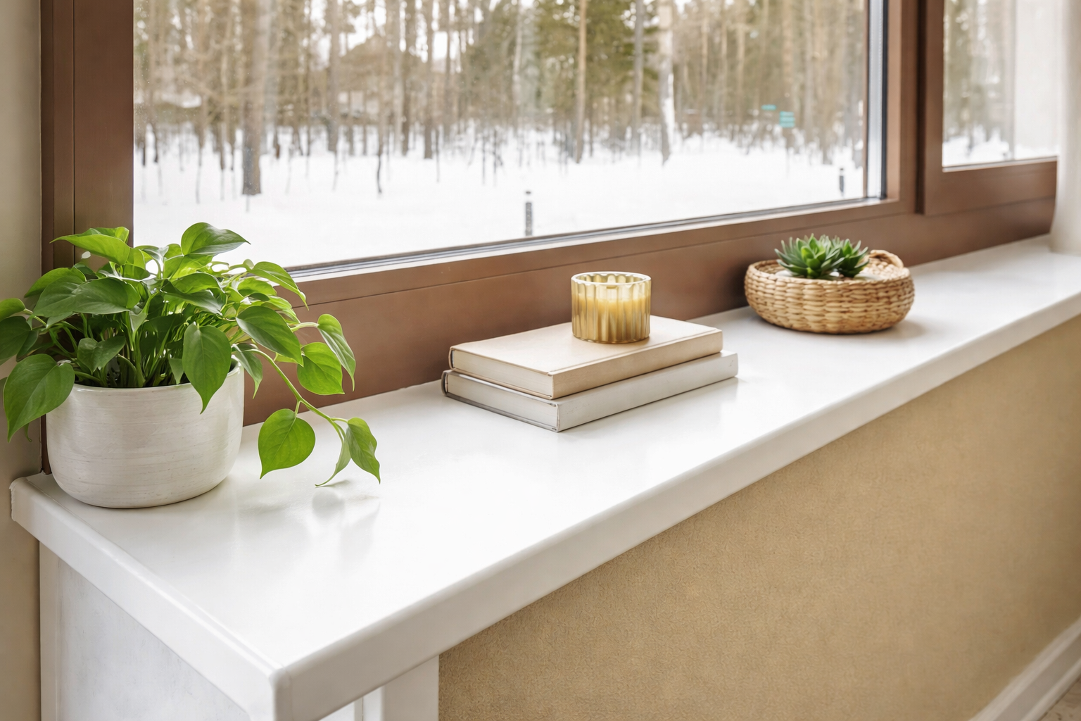 Подоконник Moeller LD-S 30 Белый Clean touch 3