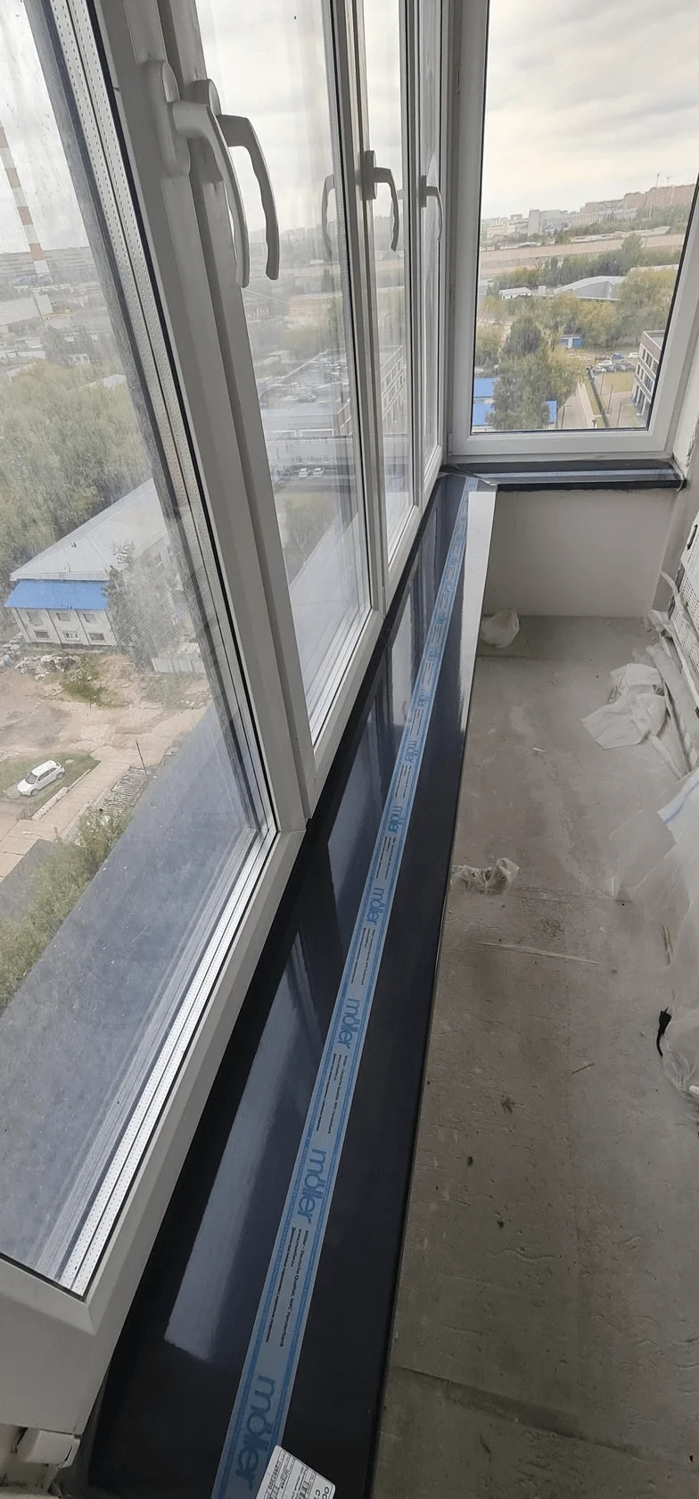 Подоконник Moeller LD-S 30 Чёрный ультрамат 3