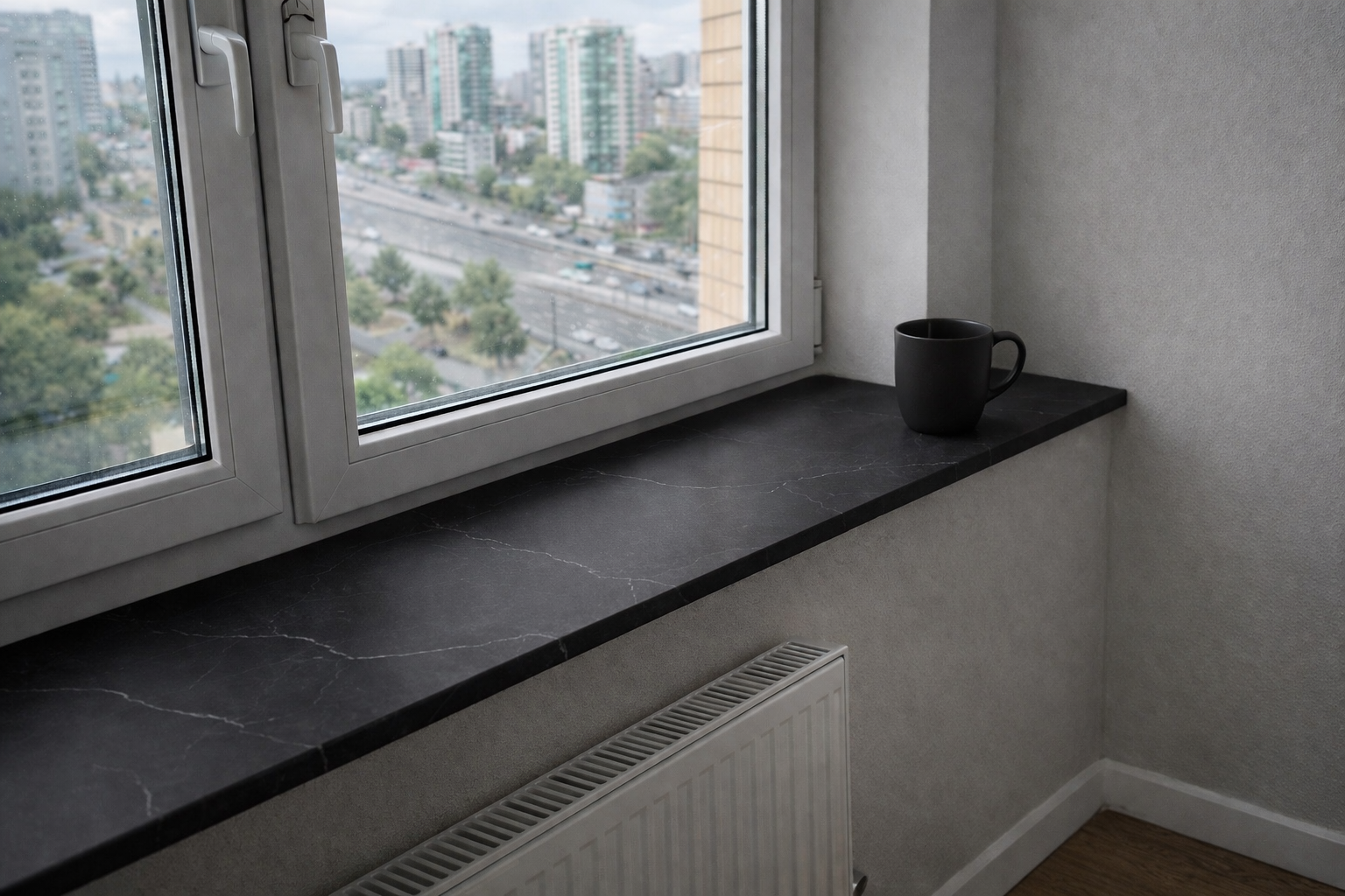 Подоконник Moeller LD-S 30 Серый базальт 3