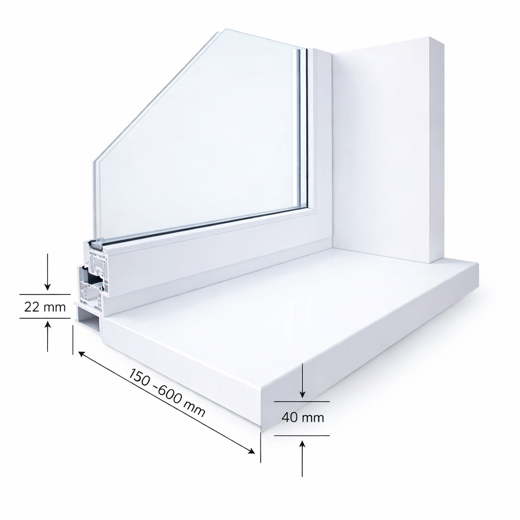 Размеры подоконника Moeller LD 40